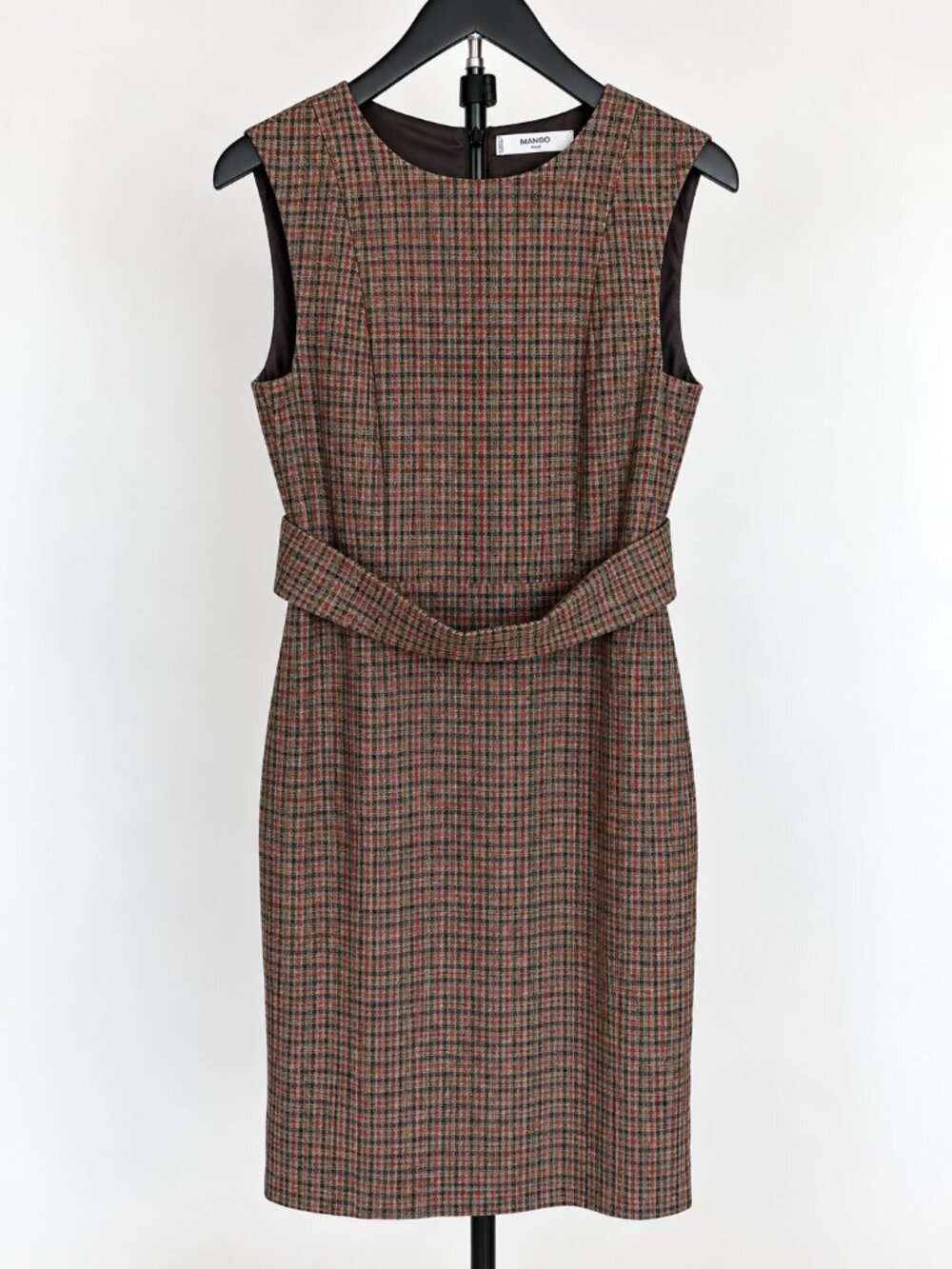 Mango Plaid Sheath Dress